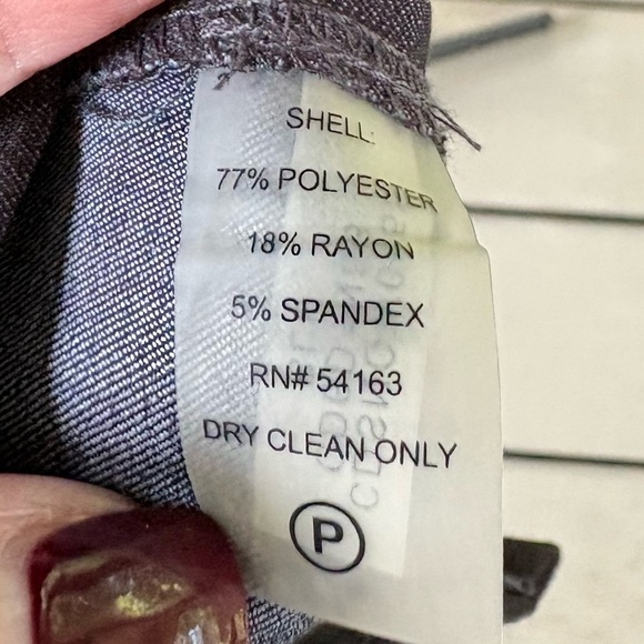 Calvin Klein Charcoal Midi Sheath Dress with Gold Zipper - Picture 4 of 7